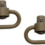 GROVTEC HD PUSH BUTTON SWIVELS - CERAKOTE FDE 1 1/4" 2-PACK 2 GTSW253