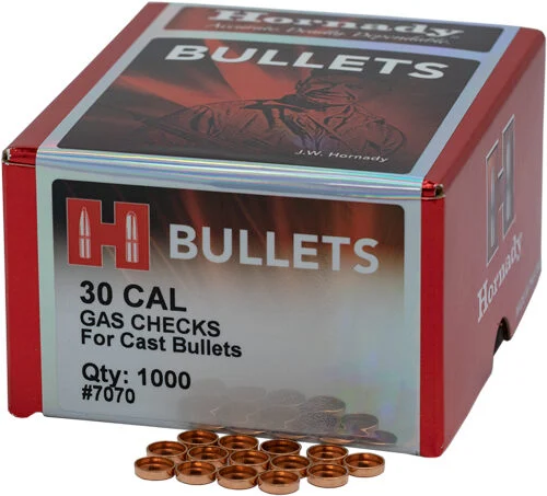 HORNADY GAS CHECKS .30 CALIBER - 1000CT 15BX/CS 1 HORNADY GAS CHECKS .30 CALIBER - 1000CT 15BX/CS