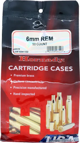 HORNADY UNPRIMED CASES 6MM - REMINGTON 50 PACK 5PK/CS 1 HORNADY UNPRIMED CASES 6MM - REMINGTON 50 PACK 5PK/CS