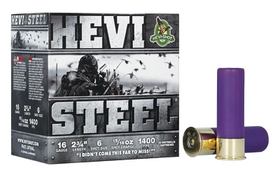 HEVI-STEEL 16GA 2.75" 15/16OZ #6 2 HEVI-STEEL 16GA 2.75" 15/16OZ #6 - Image 2