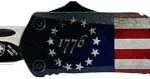 TEMPLAR KNIFE LARGE OTF BETSY - ROSS FLAG 3.5" BLACK DROP PNT 2 LBRF331 1