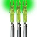 LUMENOK LIGHTED NOCK - X-SERIES GREEN 3PK 9 LUMX3G 1 1
