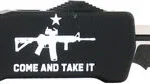 TEMPLAR KNIFE LARGE ZINC OTF - COME & TAKE IT AR 3.5" D2 SRTD 7 LZAR15521 CLIP