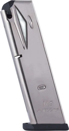 MEC-GAR MAGAZINE BERETTA 92FS - 9MM LUGER 15RD NICKEL 1 MEC-GAR MAGAZINE BERETTA 92FS - 9MM LUGER 15RD NICKEL