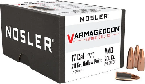 NOSLER BULLETS 17 CAL .172 - 20GR VARMAGEDDON FBHP 250CT 1 NOSLER BULLETS 17 CAL .172 - 20GR VARMAGEDDON FBHP 250CT
