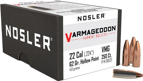 NOSLER BULLETS 22 CAL .224 - 62GR VARMAGEDDON FBHP 250CT 1 NOSLER BULLETS 22 CAL .224 - 62GR VARMAGEDDON FBHP 250CT