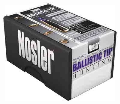 NOSLER BULLETS 6MM .243 - 55GR BALLISTIC TIP 250CT 1 NOSLER BULLETS 6MM .243 - 55GR BALLISTIC TIP 250CT