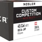 NOSLER BULLETS 45 CAL .451 - 185GR JHP CUSTOM COMP. 250CT 2 N44847 1