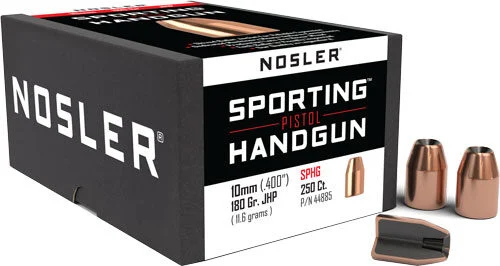 NOSLER BULLETS 10MM .400 - 180GR JHP 250CT 2 NOSLER BULLETS 10MM .400 - 180GR JHP 250CT - Image 2