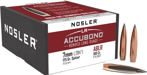 NOSLER BULLETS 7MM .284 - 175GR ACCUBOND LR 100CT 1 NOSLER BULLETS 7MM .284 - 175GR ACCUBOND LR 100CT