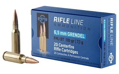 PPU 6.5 GRENDEL 110GR FMJBT 20/500 1 PPU 6.5 GRENDEL 110GR FMJBT 20/500