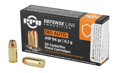 PPU 380ACP JHP 94GR 50/1000 1 PPU 380ACP JHP 94GR 50/1000