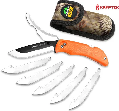 OUTDOOR EDGE RAZOR PRO 3.5" - BLADE/ 3.1" GUT BLADE ORG HNDL 1 OUTDOOR EDGE RAZOR PRO 3.5" - BLADE/ 3.1" GUT BLADE ORG HNDL