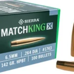 SIERRA BULLETS 6.5MM .264 - 142GR HP-BT MATCHKING X 100CT 2 S1743 1