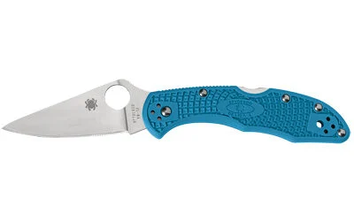 SPYDERCO DELICA 4 LTWT BLUE 1 SPYDERCO DELICA 4 LTWT BLUE