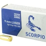 SCORPIO AMMO 9MM 124GR FMJ 50/1000 2 STVS9MM124F 1