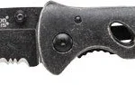 S&W OASIS SMALL LINER LOCK - KNIFE 2.6" STONEWASH BLADE 5 SW421CP