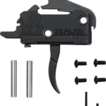 RISE TRIGGER RAVE 140 SST - 3.5LB AR-15 W/ANTI WALK PINS 2 T017BLK