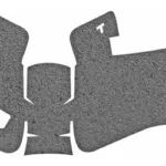 TALON GRP FOR GLOCK 19 GEN5 RBR MDBK 2 TALON383R 1