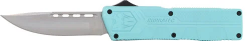 COBRATEC LIGHTWEIGHT OTF - MINT BLUE 3.25" DROP POINT 2 COBRATEC LIGHTWEIGHT OTF - MINT BLUE 3.25" DROP POINT - Image 2