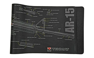 TEKMAT CUTAWAY RIFLE MAT AR15 BLK 1 TEKMAT CUTAWAY RIFLE MAT AR15 BLK
