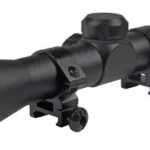 TRUGLO SCOPE BUCKLINE 4X32MM - DUPLEX BLACK W/WEAVER RINGS 5 TG85043XB 1 1