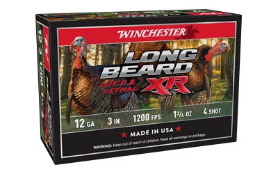 WIN LB XR TRKY 12GA 3" #4 10/100 1 WIN LB XR TRKY 12GA 3" #4 10/100