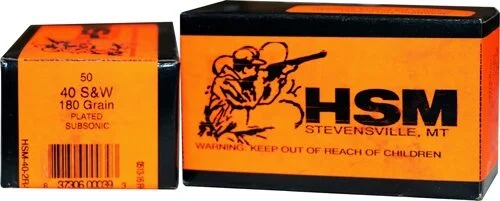 HSM SUBSONIC 40 SW 180GR - LEAD-FN 50RD 20BX/CS 2 HSM SUBSONIC 40 SW 180GR - LEAD-FN 50RD 20BX/CS - Image 2