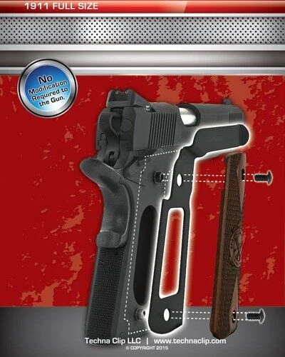 TECHNA CLIP HANDGUN RETENTION - CLIP COLT 1911&COMMANDER RIGHT 2 TECHNA CLIP HANDGUN RETENTION - CLIP COLT 1911&COMMANDER RIGHT - Image 2