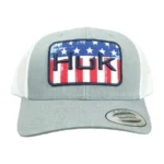 Huk Salute Trucker Hat Heather Grey 2 https3A2F2Fmedia.chattanoogashooting.com2Fimages2Fproduct2FATH300052003312Fhuk salute trucker hat ath30005200331 0000 Front