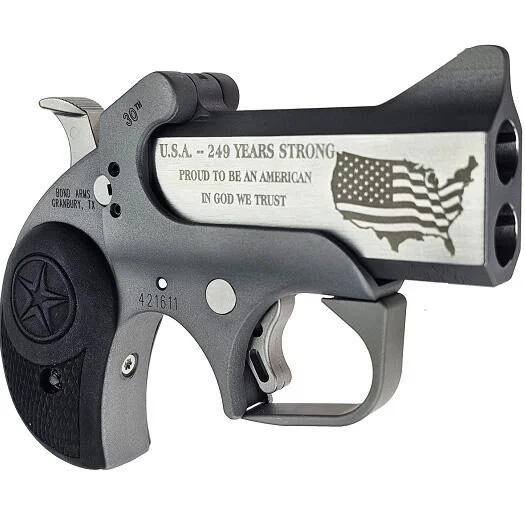 Bond Arms Limited Edition 30th Anniversary Handgun .45 Colt /410ga 2rd Capacity 3" Barrel w/ Small Rubber Grips 1 Bond Arms Limited Edition 30th Anniversary Handgun .45 Colt /410ga 2rd Capacity 3" Barrel w/ Small Rubber Grips