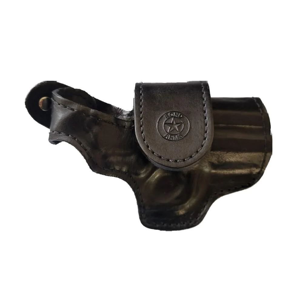 Bond Arms Leather Driving Holster RH 3.5" Barrel Black with Black Stitching 1 Bond Arms Leather Driving Holster RH 3.5" Barrel Black with Black Stitching