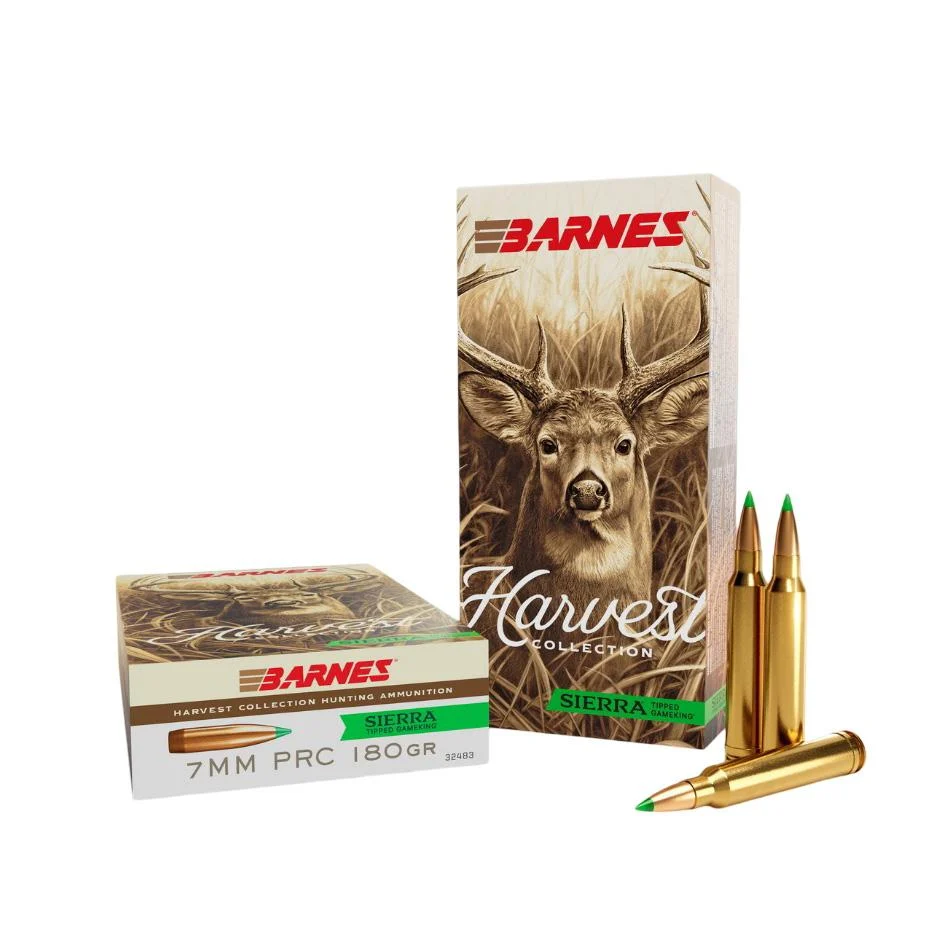 Barnes Harvest Sierra Tipped GameKing Ammunition 7mm PRC 180gr PT 2960 fps 20/ct 1 Barnes Harvest Sierra Tipped GameKing Ammunition 7mm PRC 180gr PT 2960 fps 20/ct