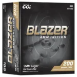 Blazer Brass Handgun Ammunition 9mm Luger 124gr FMJ 1090 fps 200/ct 2 https3A2F2Fmedia.chattanoogashooting.com2Fimages2Fproduct2FCC52012BB2FCC52012BB6
