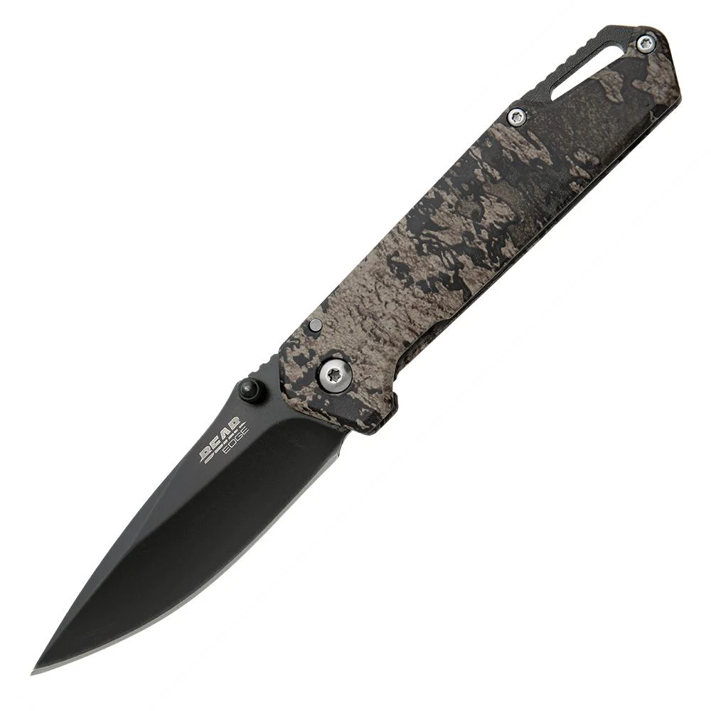 Bear & Son Brisk 3.0 Medium Folding Knife 2-7/8" Drop Point Blade TrueTimber Strata Camo 1 Bear & Son Brisk 3.0 Medium Folding Knife 2-7/8" Drop Point Blade TrueTimber Strata Camo