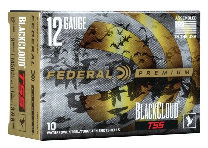Federal Black Cloud TSS Shotshells 12ga 3" 1-1/4 oz 1450 fps #3#9 10/ct 1 Federal Black Cloud TSS Shotshells 12ga 3" 1-1/4 oz 1450 fps #3#9 10/ct