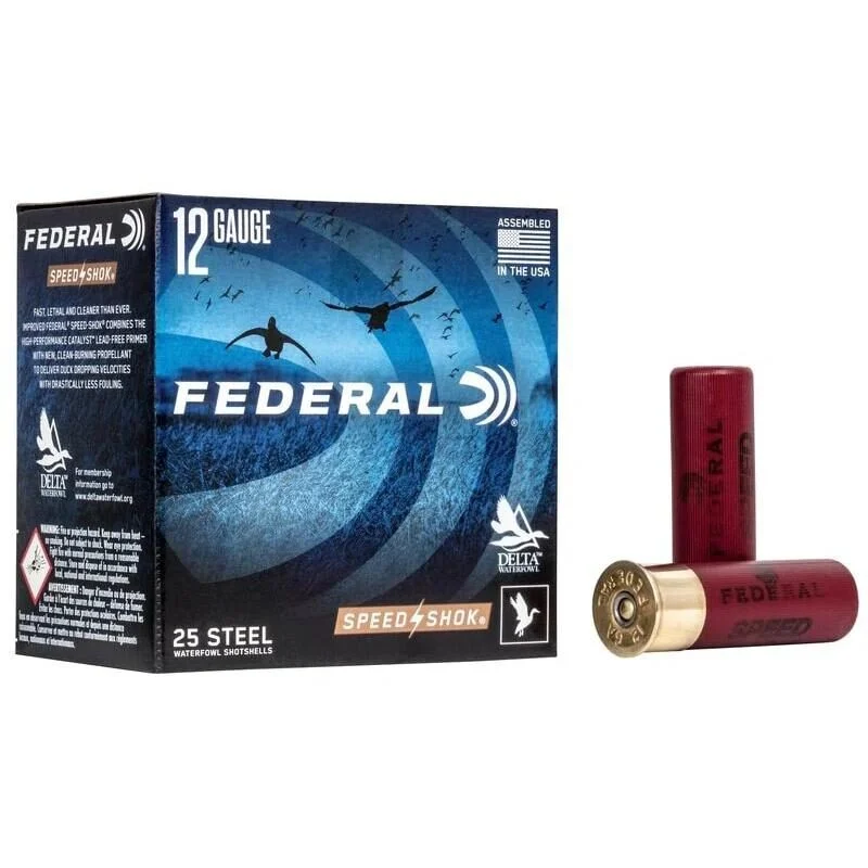 Federal Speed-Shok High Velocity Shotshells 12ga 3" 1-1/8oz 1550 fps #1 Shot 25ct 1 Federal Speed-Shok High Velocity Shotshells 12ga 3" 1-1/8oz 1550 fps #1 Shot 25ct