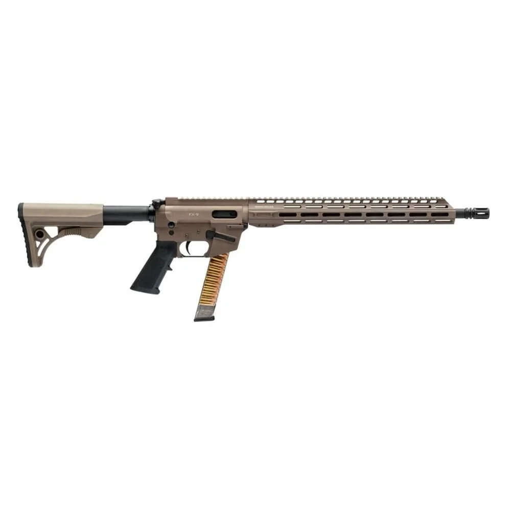 Freedom Ordnance FX9 AR Rifle 9mm Luger 33rd Magazine 16" Barrel FDE 1 Freedom Ordnance FX9 AR Rifle 9mm Luger 33rd Magazine 16" Barrel FDE