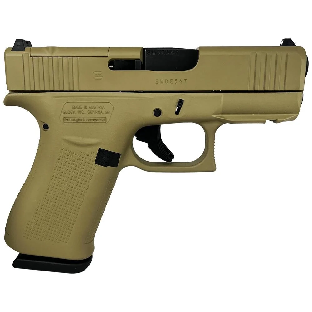 Glock 43x MOS Custom "FDE" Subcompact Handgun 9mm Luger 10rd Magazines (2) 3.41" Barrel Front Rail Austria 1 Glock 43x MOS Custom "FDE" Subcompact Handgun 9mm Luger 10rd Magazines (2) 3.41" Barrel Front Rail Austria