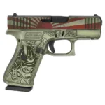 https3A2F2Fmedia.chattanoogashooting.com2Fimages2Fproduct2FGLUX4350201FRRSBS2FGLOCK 3X FS 9MM W FRONT RAILS Rising Sun Bushido Battle Worn GLUX4350201FRRSBSBW 0002 Right 1
