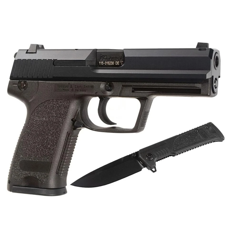 H&K P8 A1 Final Edition Handgun 9mm Luger 15rd Magazines (2) 4.25″ Barrel Black with Case and Boker Knife