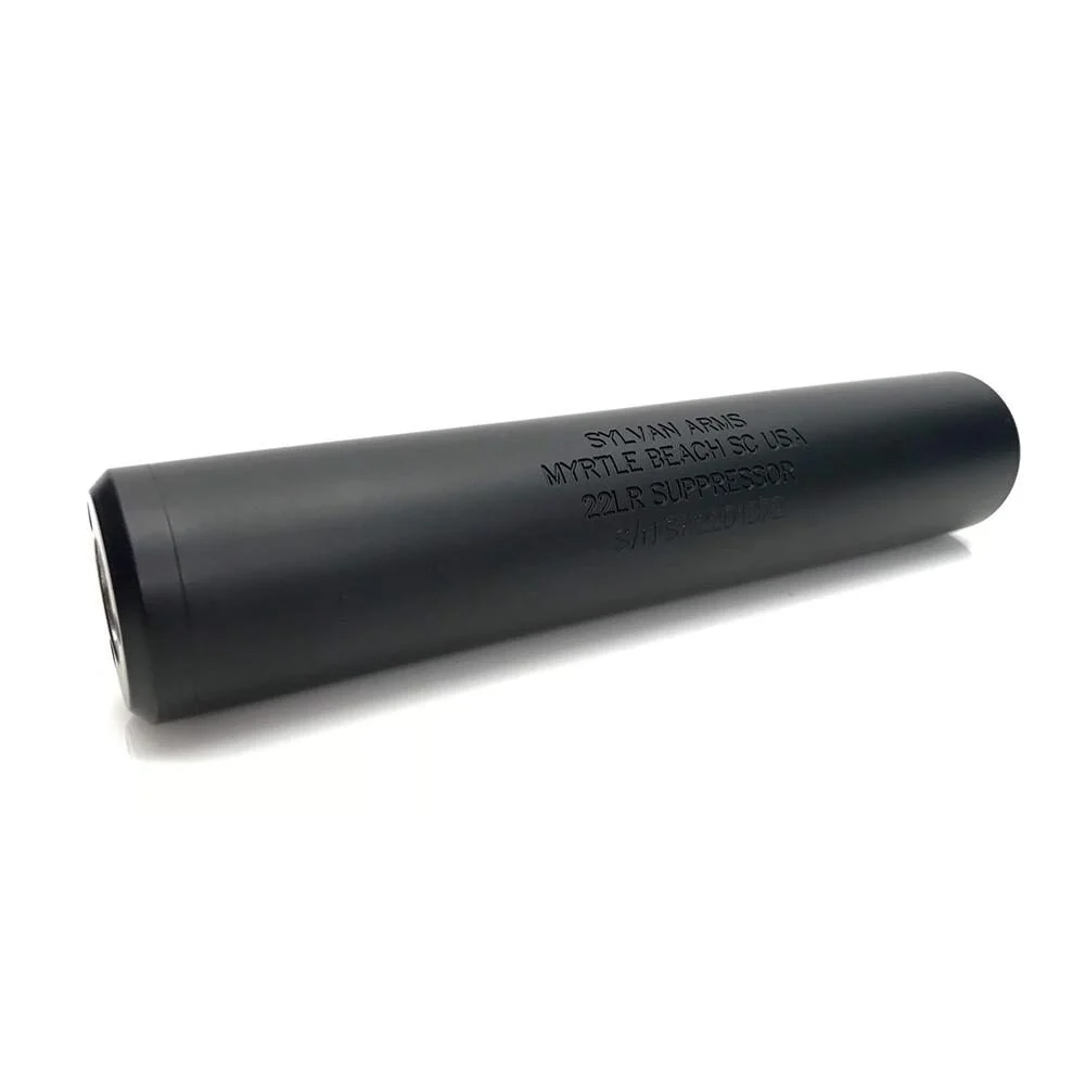 Sylvan Arms Tomcat Titanium Suppressor .22 LR 1/2x28 Thread Black 1 Sylvan Arms Tomcat Titanium Suppressor .22 LR 1/2x28 Thread Black