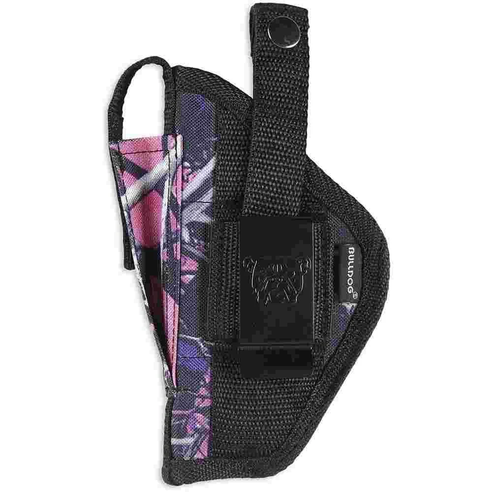 Bulldog Extreme Handgun Holster with Belt Loop and Clip for Small Frame Revolvers with 2-2.5" Barrels Muddy Girl Pink Camo Ambi 1 Bulldog Extreme Handgun Holster with Belt Loop and Clip for Small Frame Revolvers with 2-2.5" Barrels Muddy Girl Pink Camo Ambi