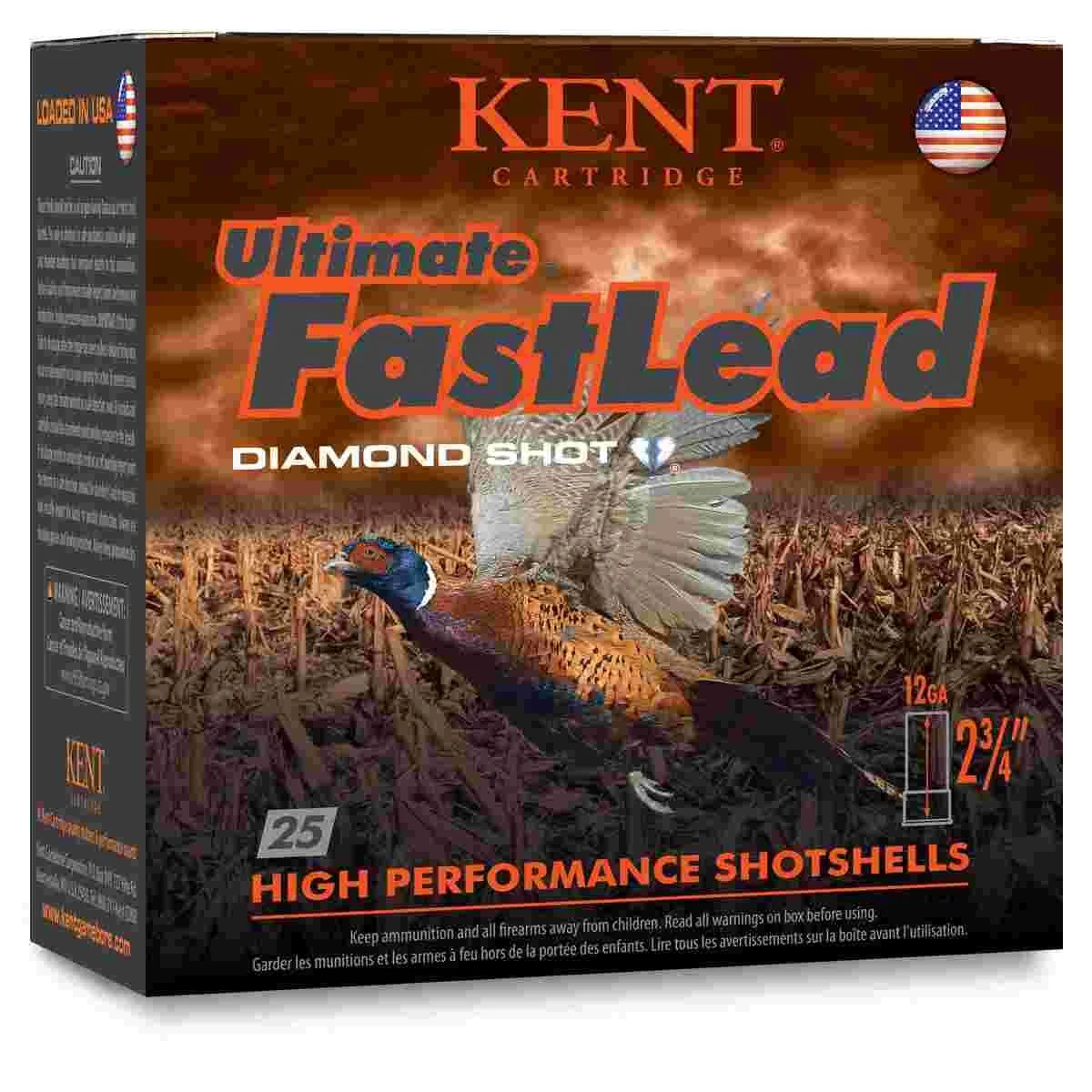 Kent Ultimate Fast Lead Shotshells 12 ga 2-3/4" 1-1/2oz 1415 fps #6 25/ct 1 Kent Ultimate Fast Lead Shotshells 12 ga 2-3/4" 1-1/2oz 1415 fps #6 25/ct