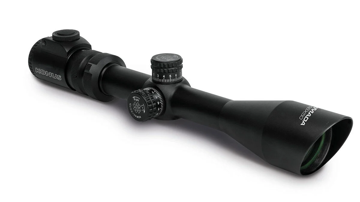 Konus Armada Rifle Scope 4x-16x50mm 30mm SFP German #4 Dual Illum - Black 1 Konus Armada Rifle Scope 4x-16x50mm 30mm SFP German #4 Dual Illum - Black