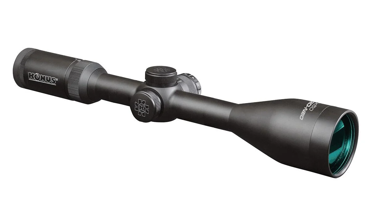 KonusPro Evo 3X-12X50mm Riflescope Engraved IR Reticle / Side Parallax 1 KonusPro Evo 3X-12X50mm Riflescope Engraved IR Reticle / Side Parallax