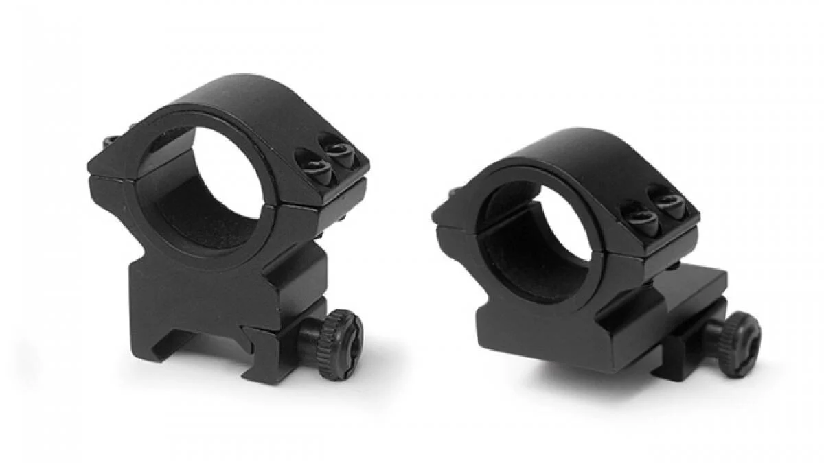 Konus 2-Piece Steel Riflescope Rings With Quick Release Lever 30mm Low - Matte Black 1 Konus 2-Piece Steel Riflescope Rings With Quick Release Lever 30mm Low - Matte Black