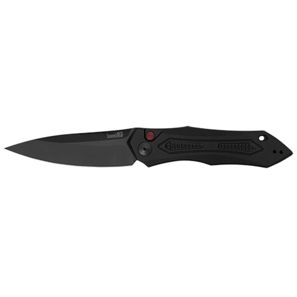 Kershaw Launch 6 Automatic Knife 3-3/4" Drop Point Blade Black 1 Kershaw Launch 6 Automatic Knife 3-3/4" Drop Point Blade Black