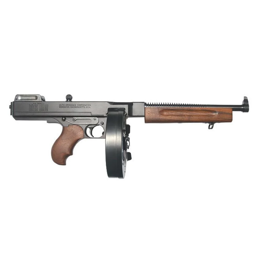 THOMPSON 1927A1 DELUXE PISTOL .45 CAL. LW 10.5 BBL W/100 RD DRUM TOMMY GUN 1 THOMPSON 1927A1 DELUXE PISTOL .45 CAL. LW 10.5 BBL W/100 RD DRUM TOMMY GUN