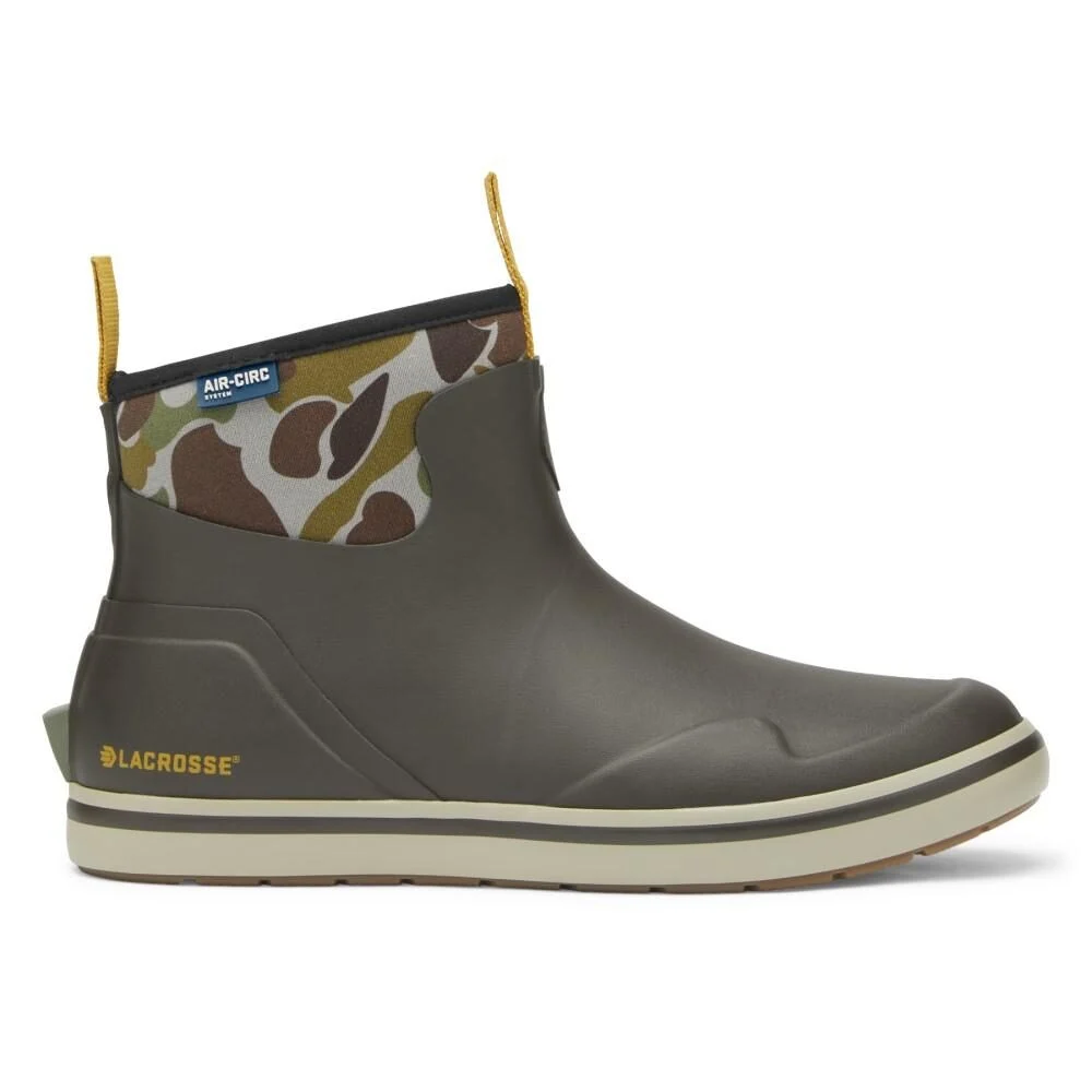 LaCrosse Mens Alpha Deck Boot 6" Olive/Camo Size 12 1 LaCrosse Mens Alpha Deck Boot 6" Olive/Camo Size 12